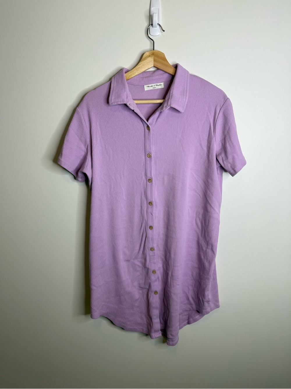 Bambi & birdie purple pajamas button down size medium